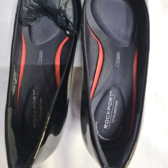 ROCKPORT Total Motion TM Salima Pump CG7773 Patent Leather Block Heels Womens 10 - Picture 5 of 14
